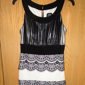 Black and white cocktail dress!!